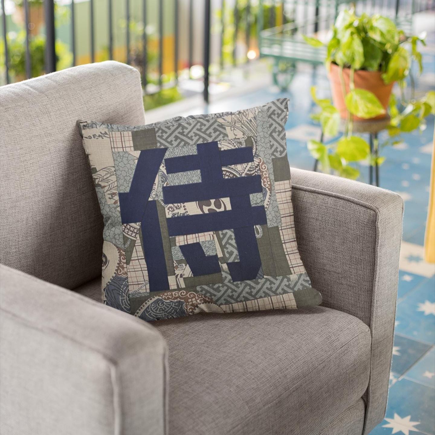 Kanji Samurai Quilt Block - Japanese FPP Pattern PDF - Samurai (Warrior) - 6x6 Foundation Paper Piecing - Image 5